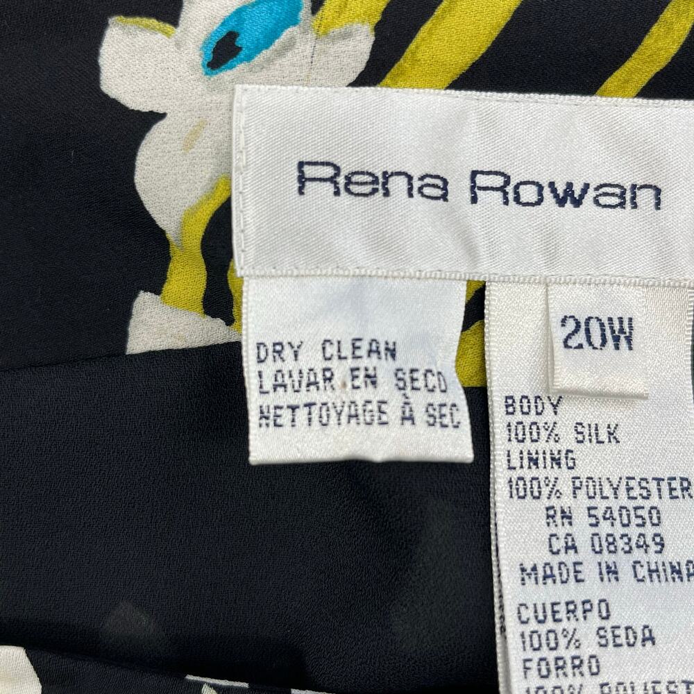 Rena Rowan Silk 2 Piece Floral Flowy Lightweight Ruffle Tank Top Skirt Set 20W - Picture 6 of 15